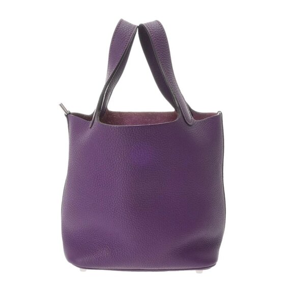 HERMES Picotan Lock PM Cassis hand bag - Picture 1 of 10